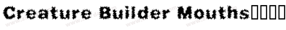 Creature Builder Mouths字体转换